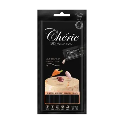 Полноценный корм для котов Cherie Healthy Living Кремовое пюре из курицы и моркови 4х12 г (04720) Полноценный корм для котов Cherie Healthy Living Кремовое пюре из курицы и моркови 4х12 г (04720)
