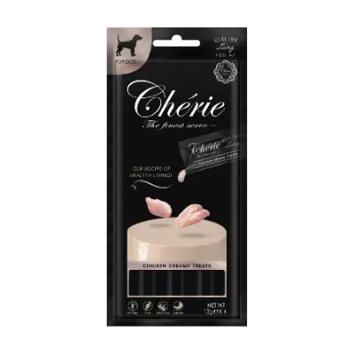 Лакомство для собак Cherie Healthy Living кремовое пюре из курицы 4х12 г (04744) Лакомство для собак Cherie Healthy Living кремовое пюре из курицы 4х12 г (04744)