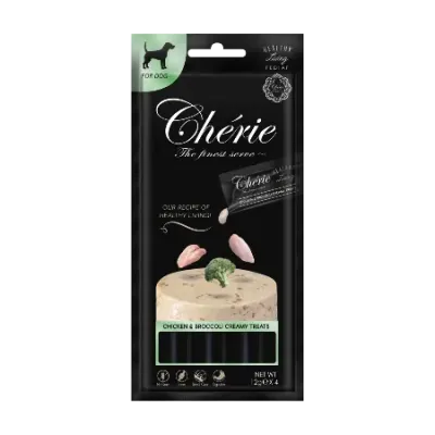 Лакомство для собак Cherie Healthy Living кремовое пюре из курицы и брокколи 4х12 г (04768) Лакомство для собак Cherie Healthy Living кремовое пюре из курицы и брокколи 4х12 г (04768)