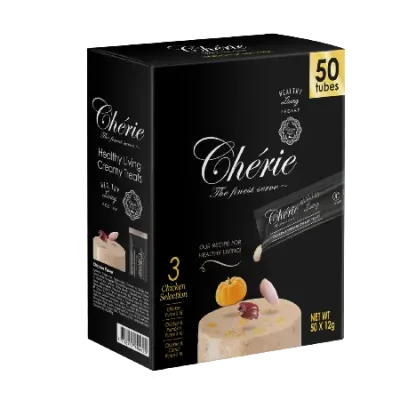 Полноценный корм в форме лакомства для котов Cherie Healthy Living Курица 50х12 г 3 вида (05062)
