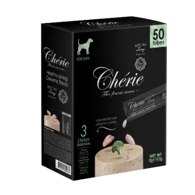 Лакомство для собак Cherie Healthy Living кремовое пюре из курицы 50х12 г (05086)