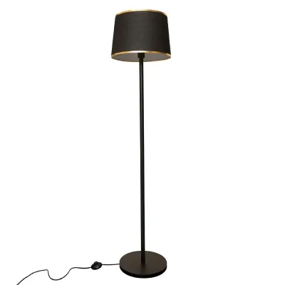 Торшер MSK Electric Palermo Е27 NL 3621 BK+BK 1500 мм Черный (620127)