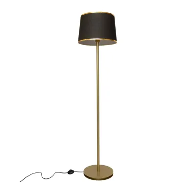 Торшер MSK Electric Palermo Е27 NL 3621 GD+BK 1500 мм Черный (620288) Торшер MSK Electric Palermo Е27 NL 3621 GD+BK 1500 мм Черный (620288)
