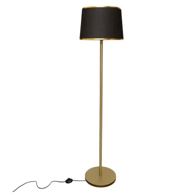 Торшер MSK Electric Palermo Е27 NL 3621 GD+BK 1500 мм Черный (620288)