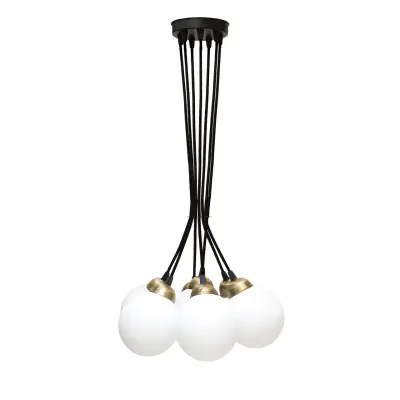 Люстра подвесная MSK Electric Luna Е27 PL 202611-7R BK 1100 мм Черный (622667) Люстра подвесная MSK Electric Luna Е27 PL 202611-7R BK 1100 мм Черный (622667)