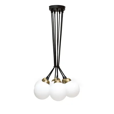Люстра подвесная MSK Electric Luna Е27 PL 202611-7R BK 1100 мм Черный (622667) Люстра подвесная MSK Electric Luna Е27 PL 202611-7R BK 1100 мм Черный (622667)