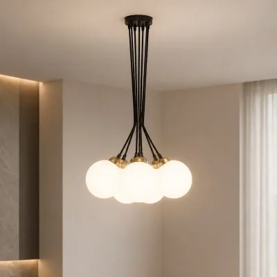 Люстра подвесная MSK Electric Luna Е27 d-150mm NL 202612-7R BK 1100 мм Черный (622746) Люстра подвесная MSK Electric Luna Е27 d-150mm NL 202612-7R BK 1100 мм Черный (622746)