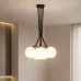 Люстра подвесная MSK Electric Luna Е27 d-150mm NL 202612-7R BK 1100 мм Черный (622746) Люстра подвесная MSK Electric Luna Е27 d-150mm NL 202612-7R BK 1100 мм Черный (622746)