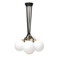 Люстра подвесная MSK Electric Luna Е27 d-150mm NL 202612-7R BK 1100 мм Черный (622746) Люстра подвесная MSK Electric Luna Е27 d-150mm NL 202612-7R BK 1100 мм Черный (622746)