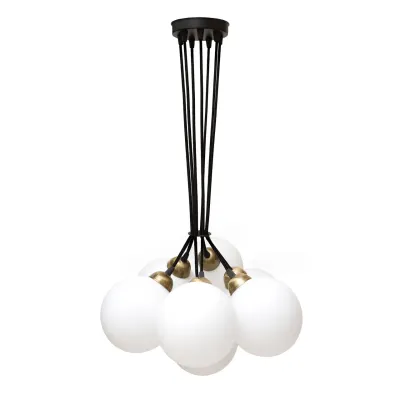 Люстра подвесная MSK Electric Luna Е27 d-150mm NL 202612-7R BK 1100 мм Черный (622746) Люстра подвесная MSK Electric Luna Е27 d-150mm NL 202612-7R BK 1100 мм Черный (622746)