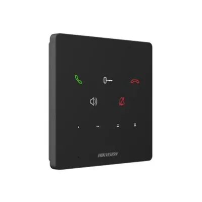 Аудіодомофон IP мережевий POE Hikvision DS-KH6000-E1 Black (12770)