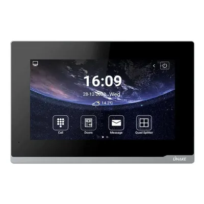 Видеодомофон Dnake E416W Wi-Fi Black (12786)