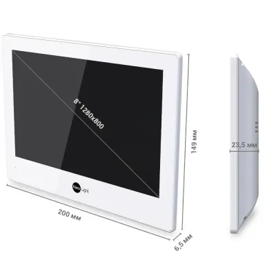 Відеодомофон NeoLight ALPHA Hybrid White (12793)