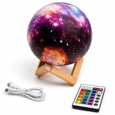 3D ночник Moon Lamp Луна 120 лм 500 mAh Разноцветный (M1030) 3D ночник Moon Lamp Луна 120 лм 500 mAh Разноцветный (M1030)
