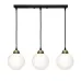 Светильник подвесной MSK Electric Luna Е27 PL 2026-3 BK 150x1000 мм Черно-бронзовый (622663)
