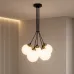 Світильник підвісний MSK Electric Luna d-150mm Е27 PL 202612-5R BK 400x1100 мм Чорно-бронзовий (622752)