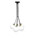 Светильник подвесной MSK Electric Luna Е27 PL 202611-5R BK 350x1100 мм Черно-бронзовый (622751)