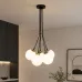 Светильник подвесной MSK Electric Luna Е27 PL 202611-5R BK 350x1100 мм Черно-бронзовый (622751)