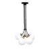Светильник подвесной MSK Electric Luna Е27 PL 202611-5R BK 350x1100 мм Черно-бронзовый (622751)