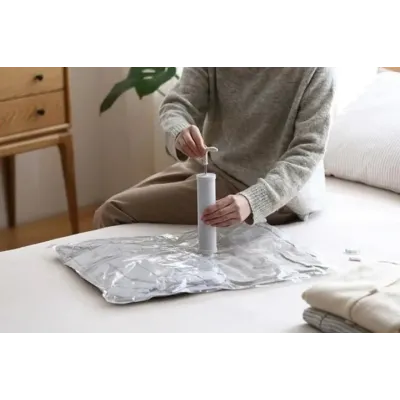 Вакуумный пакет для одежды MHZ VACUUM-BAG с клапаном  80х120см Прозрачный (6b190604)