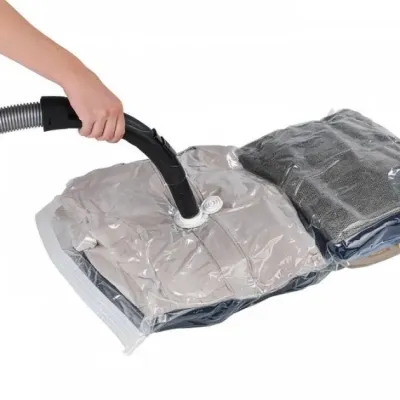 Вакуумный пакет для одежды MHZ VACUUM-BAG с клапаном  80х120см Прозрачный (6b190604)