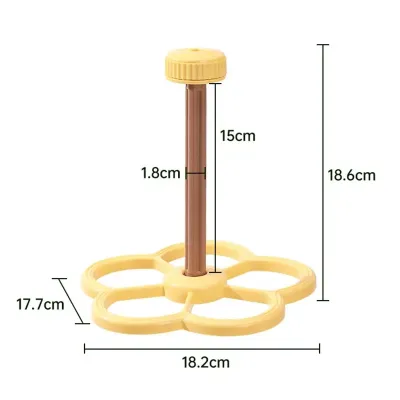 Игрушка-вертушка для птиц Lesko N365001 17.7x18.2x18.6 см Желтый (14216-95081)