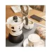 Гейзерна кавоварка Bialetti Mukka Express F19 480 мл Біло-чорний (BME2TZ41)