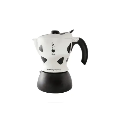 Гейзерна кавоварка Bialetti Mukka Express F19 480 мл Біло-чорний (BME2TZ41)
