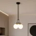 Светильник подвесной MSK Electric Luna Е27 PL 202611-3R BK 240x1100 мм Черно-бронзовый (622666)