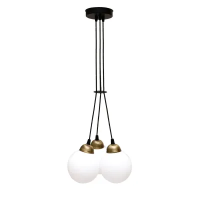 Светильник подвесной MSK Electric Luna Е27 PL 202611-3R BK 240x1100 мм Черно-бронзовый (622666)