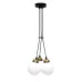 Светильник подвесной MSK Electric Luna Е27 PL 202611-3R BK 240x1100 мм Черно-бронзовый (622666)