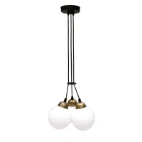 Світильник підвісний MSK Electric Luna Е27 PL 202611-3R BK 240x1100 мм Чорно-бронзовий (622666)