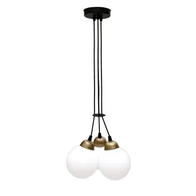 Светильник подвесной MSK Electric Luna Е27 PL 202611-3R BK 240x1100 мм Черно-бронзовый (622666)