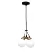 Светильник подвесной MSK Electric Luna Е27 PL 202611-3R BK 240x1100 мм Черно-бронзовый (622666)