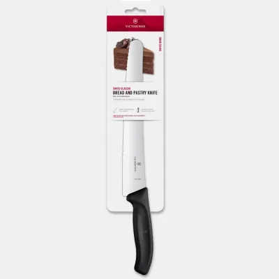 Кондитерский нож Victorinox Swiss Classic Bread&Pastry 26 см Черный (6.8633.26B)