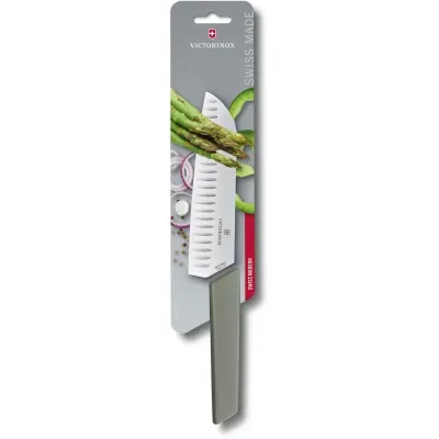 Нож сантоку Victorinox Swiss Modern 17 см Зеленый (6.9056.17K6B)