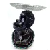 Статуетка-підставка DUKE Африканка з блюдом 17x15 см Чорний (DN26899D)