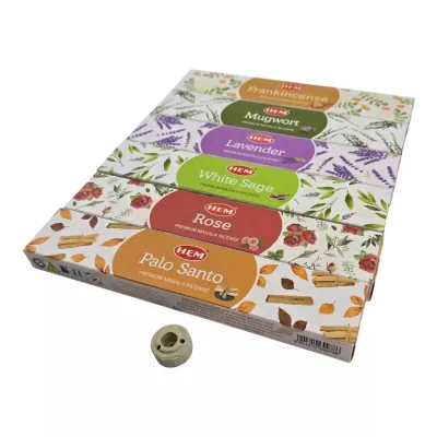 Набір пахощів з підставкою Hem Premium Masala Incense 6 ароматів (DN36549)
