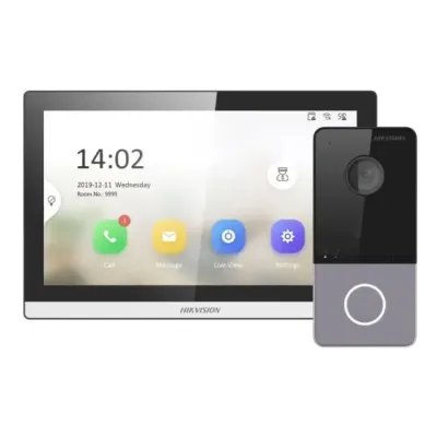 Комплект відеодомофону Hikvision DS-KH6350-TE1+DS-KV6103-PE1(С) Basic Black (12810)
