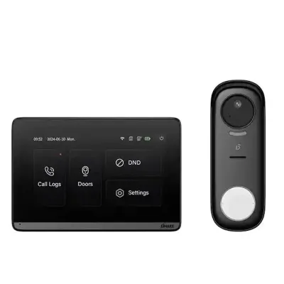 Комплект відеодомофону Dnake DK360W Black (12814)