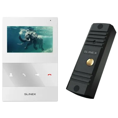 Комплект відеодомофону Slinex ML-16HD/SQ-04M Black/White (12819)