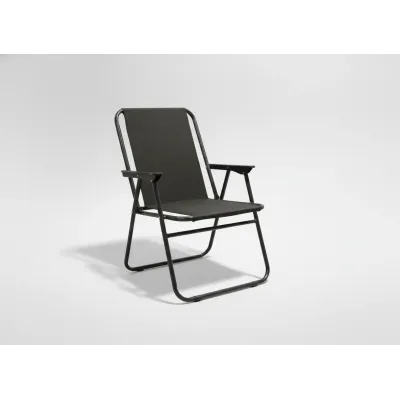 Крісло садове складне GardenLine 53x59x76 см Чорний (LEZ9948)
