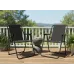 Крісло садове складне GardenLine 53x59x76 см Чорний (LEZ9948)