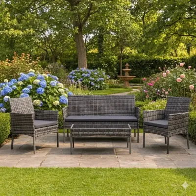 Набор садовой мебели GardenLine MultiGarden Reno 4 предмета Grey (ESO-F574-4-4)