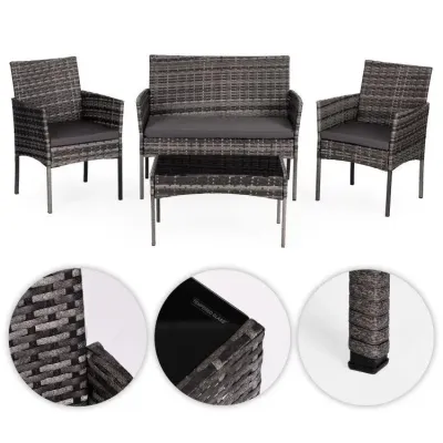 Набор садовой мебели GardenLine MultiGarden Reno 4 предмета Grey (ESO-F574-4-4)
