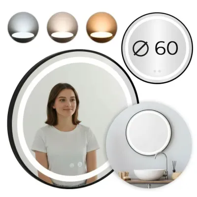 Настенное зеркало ModernHome by Multistore Anti-Fog LED 60 см (5905817008674)