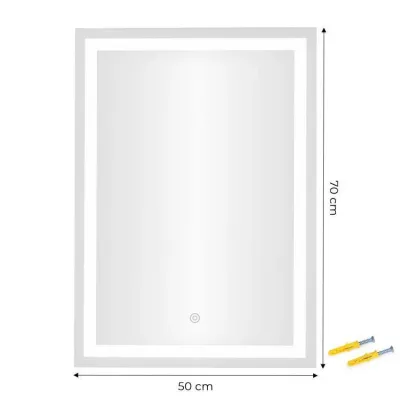 Настенное зеркало ModernHome by Multistore LED 50х70 см (5905817008681)
