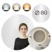Настінне дзеркало ModernHome by Multistore LED 80 см Білий (5905817008650)