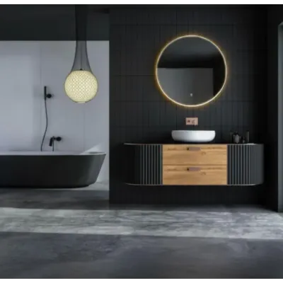 Настінне дзеркало ModernHome by Multistore LED 80 см Білий (5905817008650)