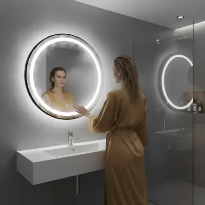 Настінне дзеркало ModernHome by Multistore Anti-Fog LED 80 см Білий (5905817008667) Настінне дзеркало ModernHome by Multistore Anti-Fog LED 80 см Білий (5905817008667)